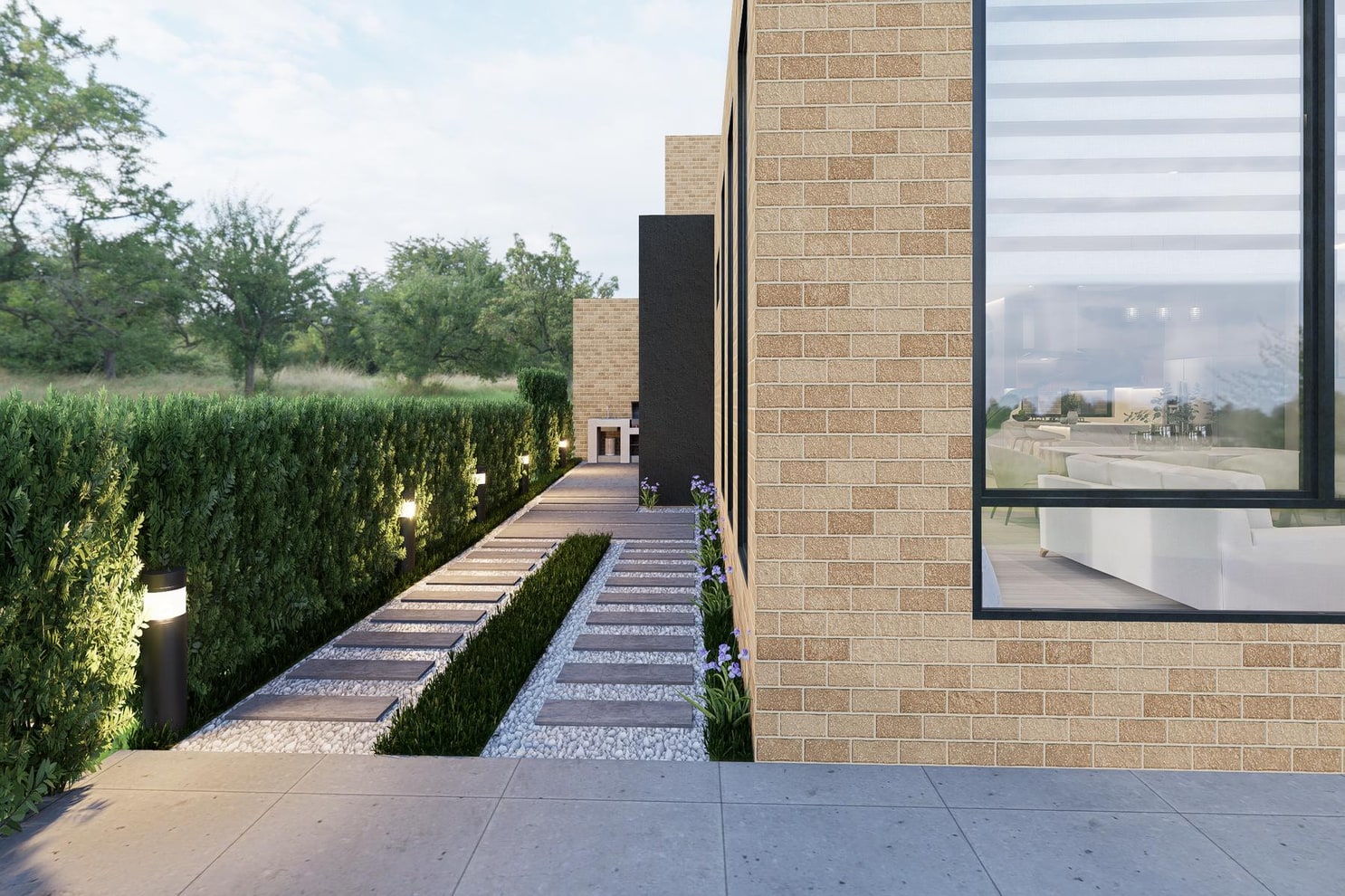 Casa Cajicá, render del diseño exterior 1