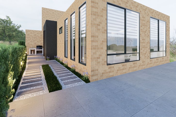 Casa Cajicá, render del diseño exterior 2